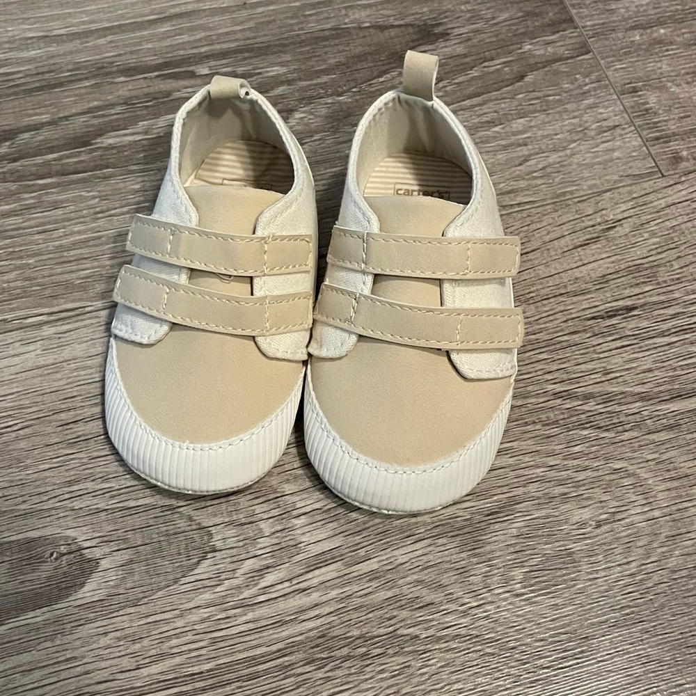 Carter's Tan and Cream Baby Walker Shoes
